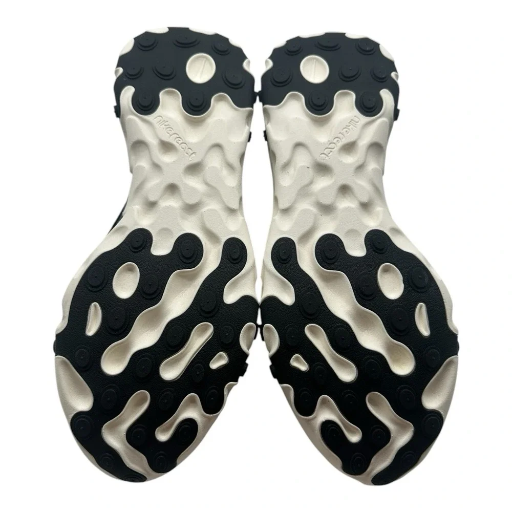 Nike React‎ Sertu Shoes Mens 8.5 Blackened Blue Black Sail Sneakers AT5301-400